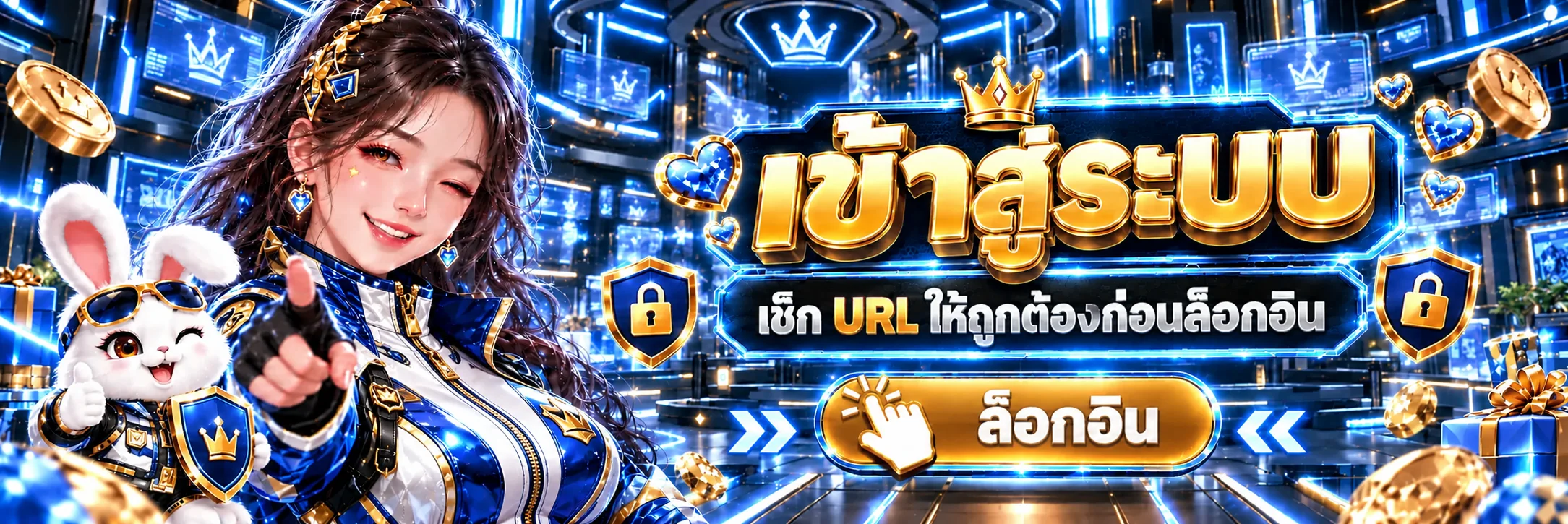 หน้าล็อกอิน CON888 พร้อมคำเตือนให้ตรวจ URL